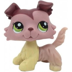 Action Figures Mini Pet Collie Dog Mauve & Yellow with Green Eyes 1723 Animal Toys $17.17 Action Figures