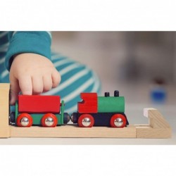 Wood Train Track Expansion Packs| Compatible with Most Train Tracks| Track Bumpers -1 Count (Pack of 6) $17.15 Toy Vehicle Pl...