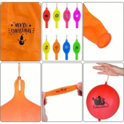 40 Pcs Thanksgiving Christmas Punch Balloons 18 Inch Punching Balloon Heavy Duty Party Favors 8 Styles Assorted Color Bounce ...