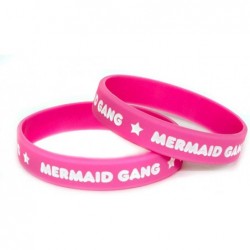 Mermaid Silicone Wristbands - Mermaid Party Favors and Party Supplies Mermaid Birthday Themed Under The Sea Party Gift 8 Pack...