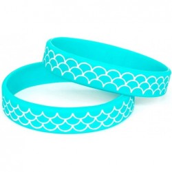 Mermaid Silicone Wristbands - Mermaid Party Favors and Party Supplies Mermaid Birthday Themed Under The Sea Party Gift 8 Pack...