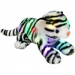 Light up Bengal Tiger Stuffed Animal Floppy LED Plush White Tiger Toy Night Lights Glow Pillow Birthday Gifts for Kids Toddle...