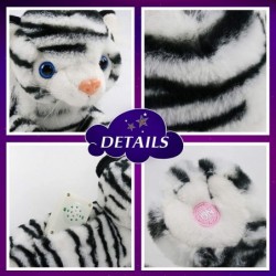 Light up Bengal Tiger Stuffed Animal Floppy LED Plush White Tiger Toy Night Lights Glow Pillow Birthday Gifts for Kids Toddle...