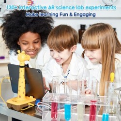 AR Science Lab Biology - 2 Books | 130 Science Experiment Games | STEM Learning & Education Toys | Digital Science Lab for Ki...