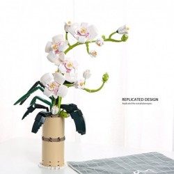 Orchid Plant Decor Flowers Bouquet Building Sets Flowers Bonsai Creative Building Project for Adults Artificial Flower New 20...