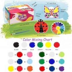 Paint Your Own Stepping Stones 5-Pack DIY Ceramic Painting Kit for Kids Outdoor Garden Art & Craft Painting Set for Boys & Gi...