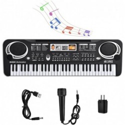 Kids Keyboard with Microphone Portable 61 Key Piano Keyboard Digital Piano Kids Keyboard for Beginners Electronic Piano with ...