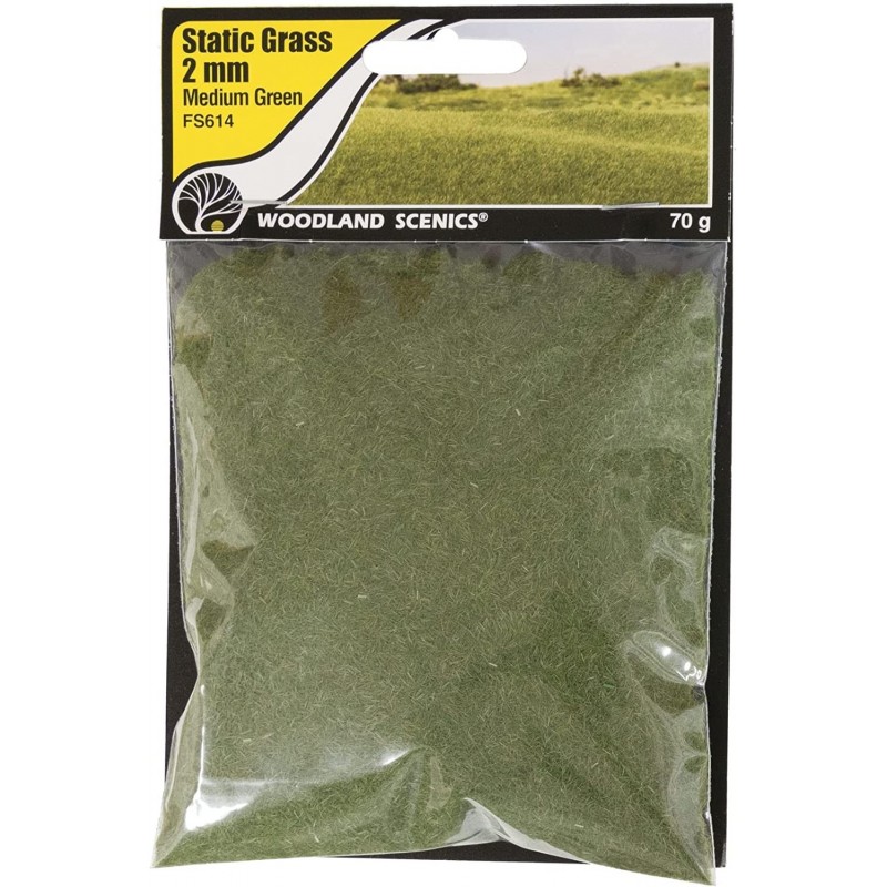 Static Grass 2mm-Medium Green -FS614 $17.86 Toy Vehicle Playsets