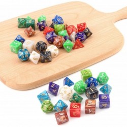 10 X 7 Polyhedral Dice Set (70 Pieces) for Dungeons and Dragons DND RPG MTG Table Games D4 D6 D8 D10 D% D12 D20 with 10 Pack ...