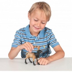 Elk - 1:20 Scale - Hand Painted - Hunting Toys - Wild Animal Figurines - Animal Toys - Plastic $23.61 Kids' Play Animal Figures