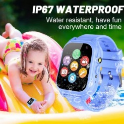 Kids Waterproof Smart Watch Boys Girls Age 3-12 with 26 Game 1.44'' HD Touch Screen Music Player Camera Video Recorder 12/24 ...