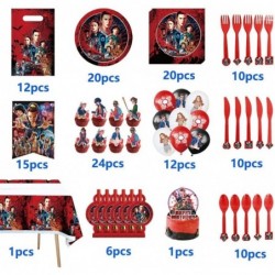 141Pcs Stranger Things Birthday Party Supplies Pack and Decorations Set Season 4 Vecna Favors for Grils Teenagers Included Pl...