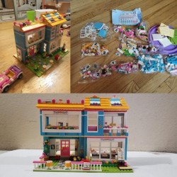 1049 Pieces Friends House Building Kit Family Friends House Building Blocks Sets Creative DIY Role-Playing Construction Toys ...