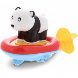 Boat Racer Buddy Fun Educational Bath Toy Finger Puppet Pull and Go Water Racing Woodland Pal for Shower Pool Bathtub Swim Ha...