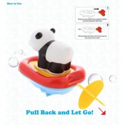 Boat Racer Buddy Fun Educational Bath Toy Finger Puppet Pull and Go Water Racing Woodland Pal for Shower Pool Bathtub Swim Ha...