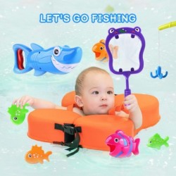 Bath Toys Baby Bath Essentials Fishing Pole Games Swimming Shark Grabber Water Table Pool Bath Time Infant Bathtub Toy Set No...