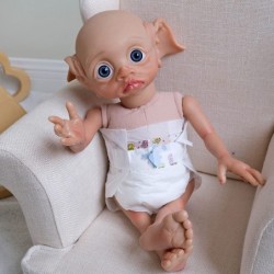 17 Inch Handmade Reborn Elf Baby Fairy Doll Girl Reborn Fantasy Art Collectible Angel Baby Dolls $87.23 Dolls