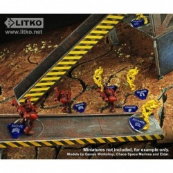 Combat Token Set Compatible with WH:KT Translucent Blue & Red (50) $61.27 Game Accessories