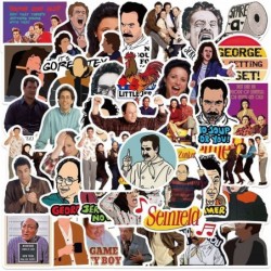 50Pcs Classic TV Show Funny Merchandise Vinyl Waterproof Stickers for Water Bottle Skateboard Laptop Phone Computer Car Decal...