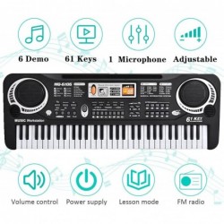 Kids Keyboard with Microphone Portable 61 Key Piano Keyboard Digital Piano Kids Keyboard for Beginners Electronic Piano with ...