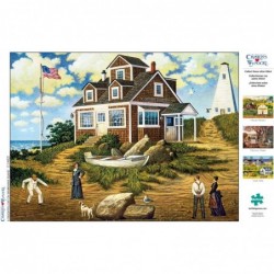 Charles Wysocki - A Delightful Day on Sparkhawk Island - 1000 Piece Jigsaw Puzzle $20.05 Jigsaw Puzzles