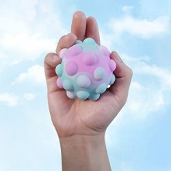 [4 Pack] Pop Fidget It Ball Toys Toy Stretchy Balls Popper Its Fidget Ball Anxiety Stress Relieve Relief Pressure Bubble Sili...