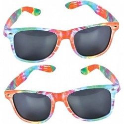 Tie-Dye Color Frame Sunglasses for Kids Set of 2 Cool Birthday and Pool Party Favors for Boys and Girls Fun Dress-Up Accessor...