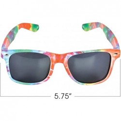 Tie-Dye Color Frame Sunglasses for Kids Set of 2 Cool Birthday and Pool Party Favors for Boys and Girls Fun Dress-Up Accessor...