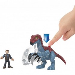 Fisher-Price Imaginext Jurassic World Dominion Therizinosaurus Dinosaur & Owen Grady 3-Piece Poseable Figure Set for Preschoo...