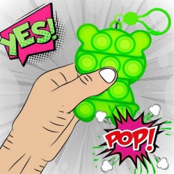 Pop It Keychain Bubble Fidget Toy (1 Unit Random Assorted) Sensory Toys Push Cheap Popper Popping Toy Cheap Popper Fidget Toy...