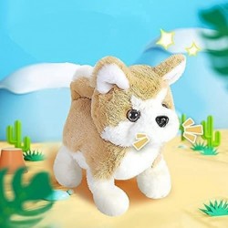 Battery Puppy Walking Barking Realistic Cute Stuffed Animal Dog Plush Electric Toy for Toddlers Girls Child(Akita) $24.66 Plu...