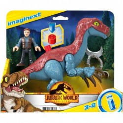 Fisher-Price Imaginext Jurassic World Dominion Therizinosaurus Dinosaur & Owen Grady 3-Piece Poseable Figure Set for Preschoo...