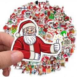 100pcs Christmas Stickers for Kids Cute Santa Claus Vinyl Waterproof Stickers Christmas Decals Decorations for Waterbottle La...