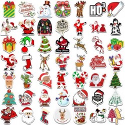 100pcs Christmas Stickers for Kids Cute Santa Claus Vinyl Waterproof Stickers Christmas Decals Decorations for Waterbottle La...