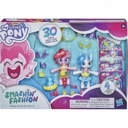 Smashin’ Fashion Party 2-Pack -- 30 Pieces Pinkie Pie and DJ Pon-3 Poseable Figures and Surprise Fashion Toy Accessories $33....