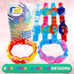 Pop It Bracelet Fidget Toy: Push Pop Its Fidget Bracelets for Kids. 6 Watch Bubble Wristband Popit Fidget Toys Pack. Best Bul...