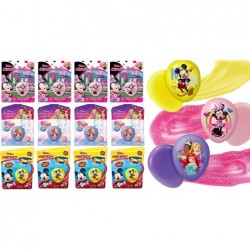 Disney Glitter Putty Eggs Stretchy & Bouncy (12 Packs Assorted) JA-RU. Mickey Glitter Minnie & Princess Slime Fidget Toy Bulk...