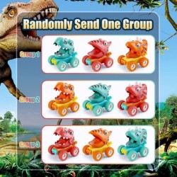 Baby Dinosaur Toy Cars for 1 2 3 Year Old Toddlers 3-Pack Press and Go Dino Trucks for Kids Infants Birthday Gift Toys Vehicl...