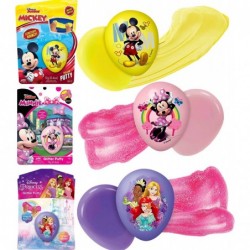 Disney Glitter Putty Eggs Stretchy & Bouncy (12 Packs Assorted) JA-RU. Mickey Glitter Minnie & Princess Slime Fidget Toy Bulk...