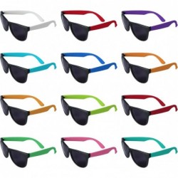 48 Pack 12 Colors Neon Party Sunglasses With Dark Lens 80's Style Colorful Novelty Sunglasses For Party Favors Bulk Pool Part...