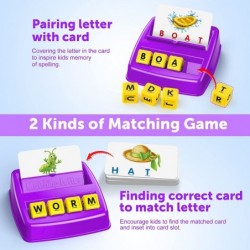 Educational Games for Kids Ages 3-8 Matching Letter Game for Kids Toys for 3-8 Year Olds Boys Girls Birthday Gifts for 3-8 Ye...