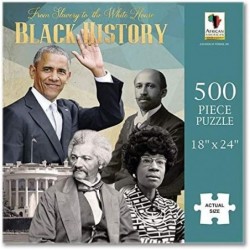 from Slavery to The White House Black History Puzzle - Black Historical Figures - Inspirational Gifts for Family & Adults - 5...