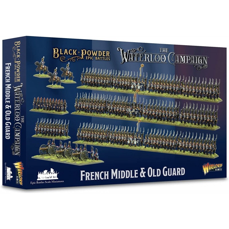 Black Powder Epic Battles: The Waterloo Campaign French Middle & Old Guard Military Table Top Wargaming Plastic Model Kit 312...