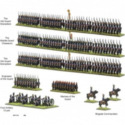 Black Powder Epic Battles: The Waterloo Campaign French Middle & Old Guard Military Table Top Wargaming Plastic Model Kit 312...