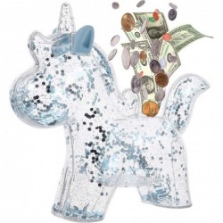 Unicorn Piggy Banks Toy Gifts for Kids Christmas Coin Cash Money Bank ATM Piggy Saving Bank Plastic Cute Box for Real Money f...