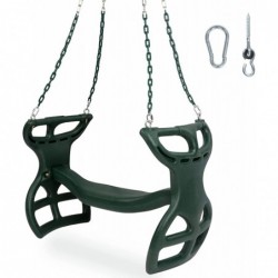 Glider Swing for Swingset Swing Set Accessories Back-to-Back Glider for Two Kids Attachment Options Included Green $131.67 Pl...