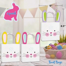 Easter Party Favors Bundle | Treat Bags Bunny Ear Headbands | Easter Sunday Church Event Kid's Birthday Religious-Activity $2...