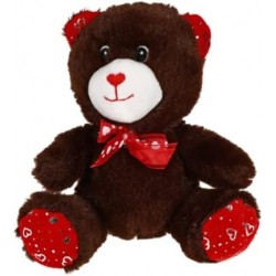 LSM Set of Four 7 inches Fuzzy Scented Bears -- Color May Vary Friends Valentines Chocolate Bundled with Ogetto Red $29.73 St...