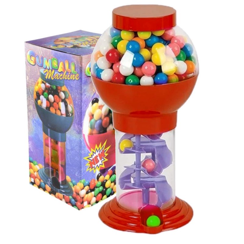 9.75" Spiral Gumball Machine Toy - Kids Dubble Bubble Twirling Style Galaxy Candy Dispenser - Birthday Parties Novelties Part...