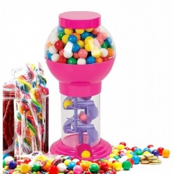 9.75" Spiral Gumball Machine Toy - Kids Dubble Bubble Twirling Style Galaxy Candy Dispenser - Birthday Parties Novelties Part...